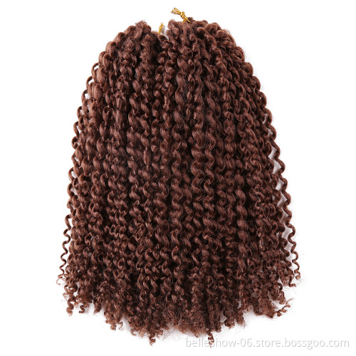 Hot sell Mali Bob 12'' 2packs Synthetic Curly Crochet Braid Hair Extensions Ombre braiding Bohemian Malibob Twist hair